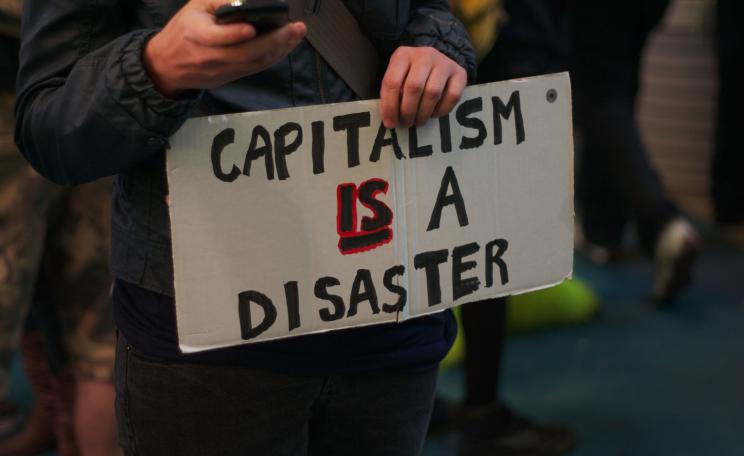 anti-capitalist placard