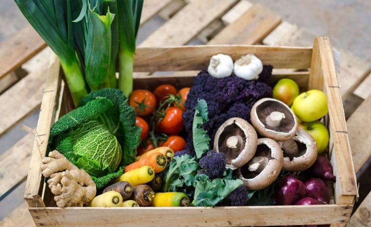 Box of vegetables 